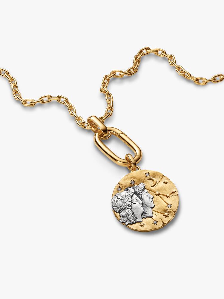 Pandora Charm Medallion XL Gemelli "Sapere Aude"