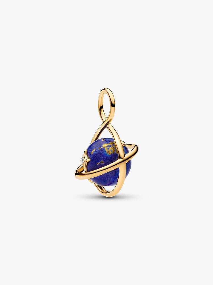 Pandora Charm Pendente Pianeta Blu che ruota