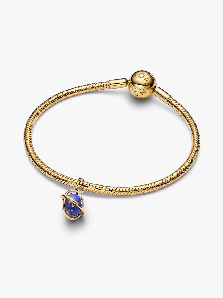 Pandora Charm Pendente Pianeta Blu che ruota