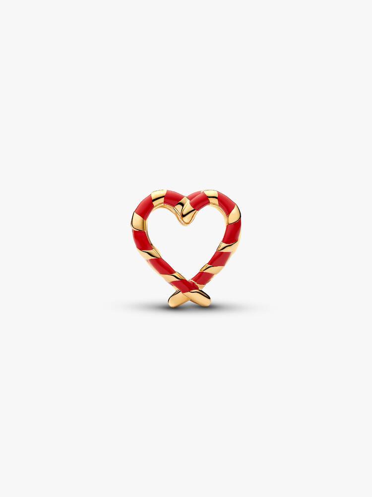 Pandora Charm Openwork Cuore di Bastoncini di Zucchero