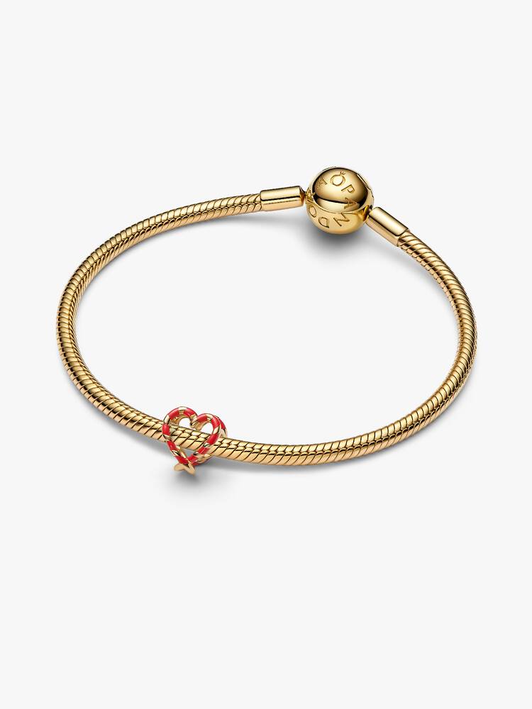 Pandora Charm Openwork Cuore di Bastoncini di Zucchero