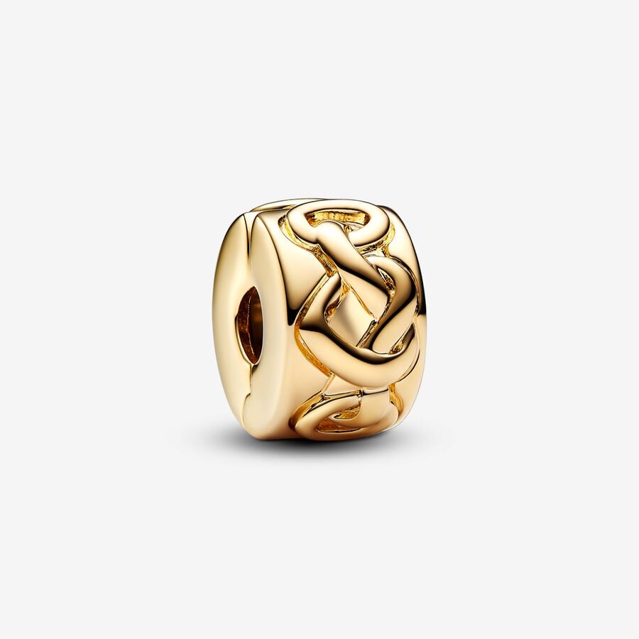 Pandora Clip Cuori intrecciati