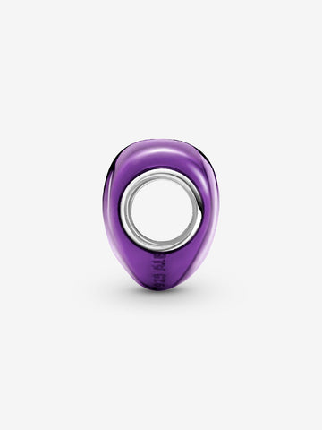 Pandora Charm Cuore Metallico Viola