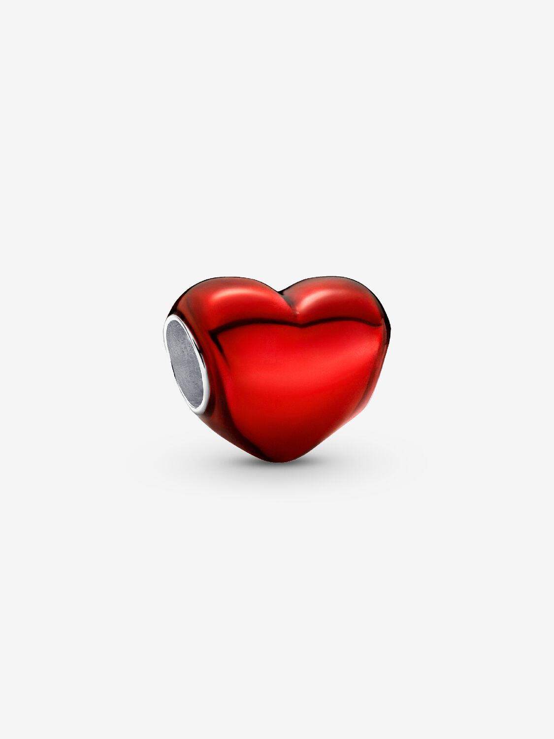 Pandora Charm Cuore Metalicco Rosso