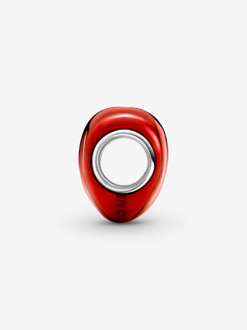 Pandora Charm Cuore Metalicco Rosso