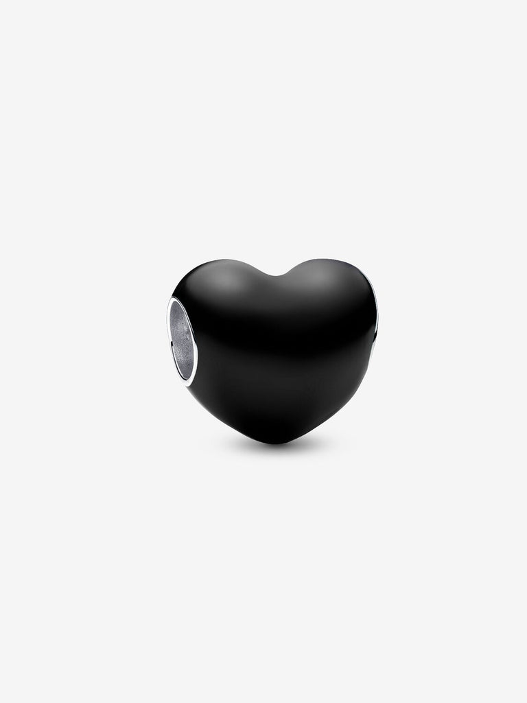 Pandora Charm Cuore Metallico Nero