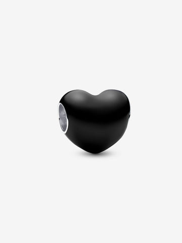 Pandora Charm Cuore Metallico Nero
