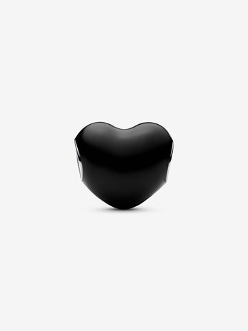 Pandora Charm Cuore Metallico Nero