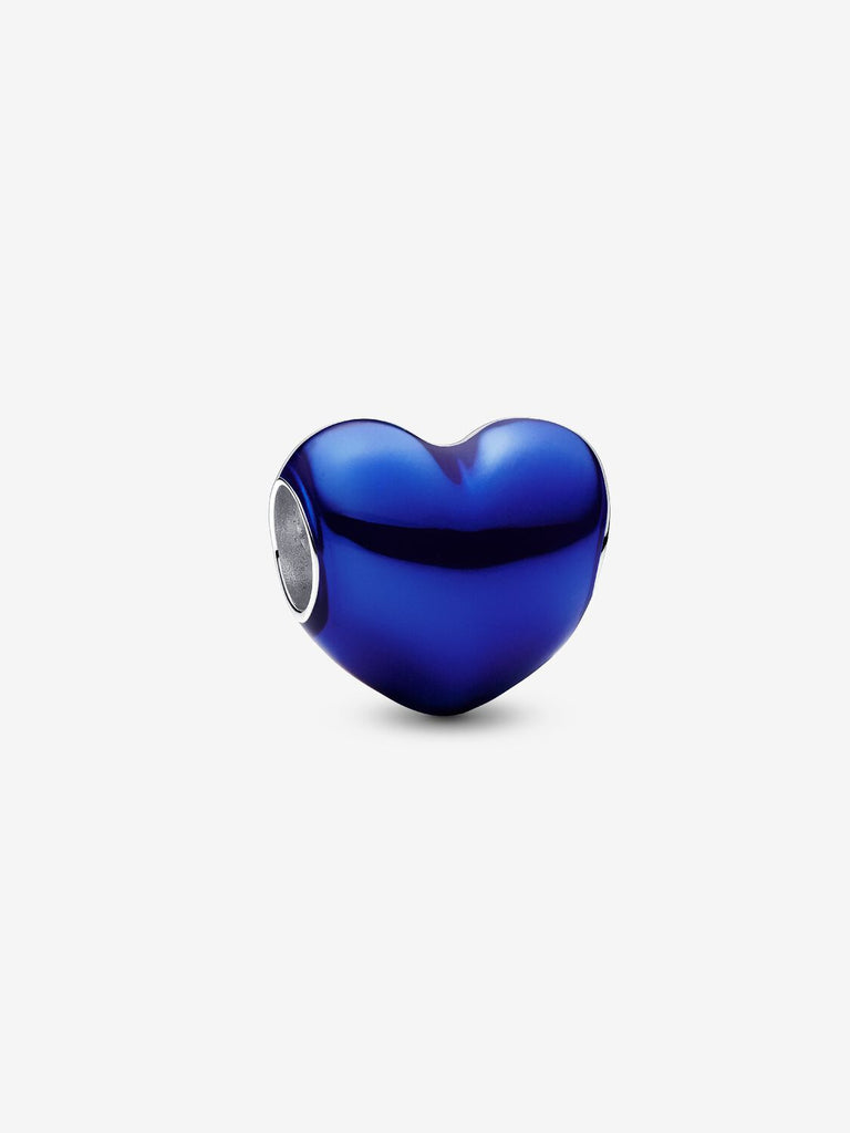 Pandora Charm Cuore Metallico Blu