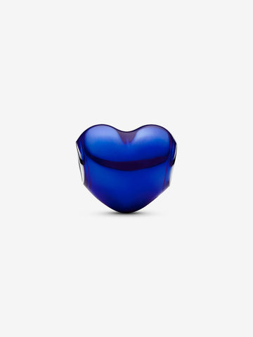 Pandora Charm Cuore Metallico Blu