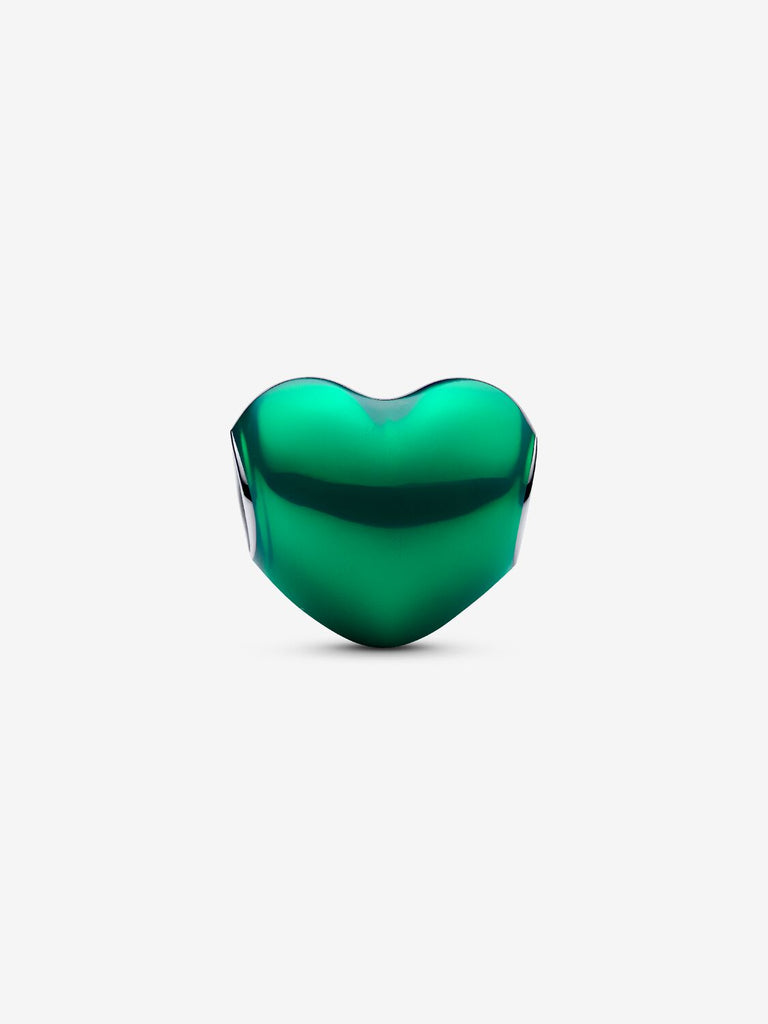 Pandora Charm Cuore Metallico Verde