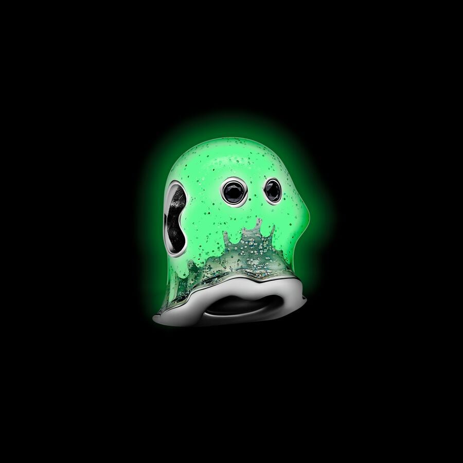 Pandora Charm Fantasma Boo che si illumina al buio