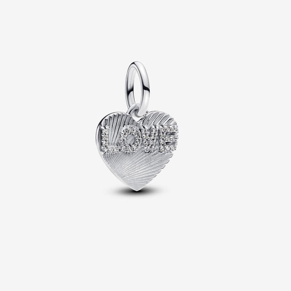 Pandora Charm Pendente Cuore "Love" da incidere