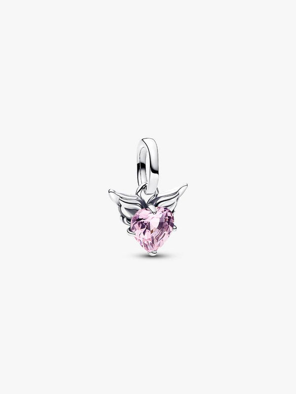 Pandora Charm Mini Pendente Winged Heart Rosa Pandora ME