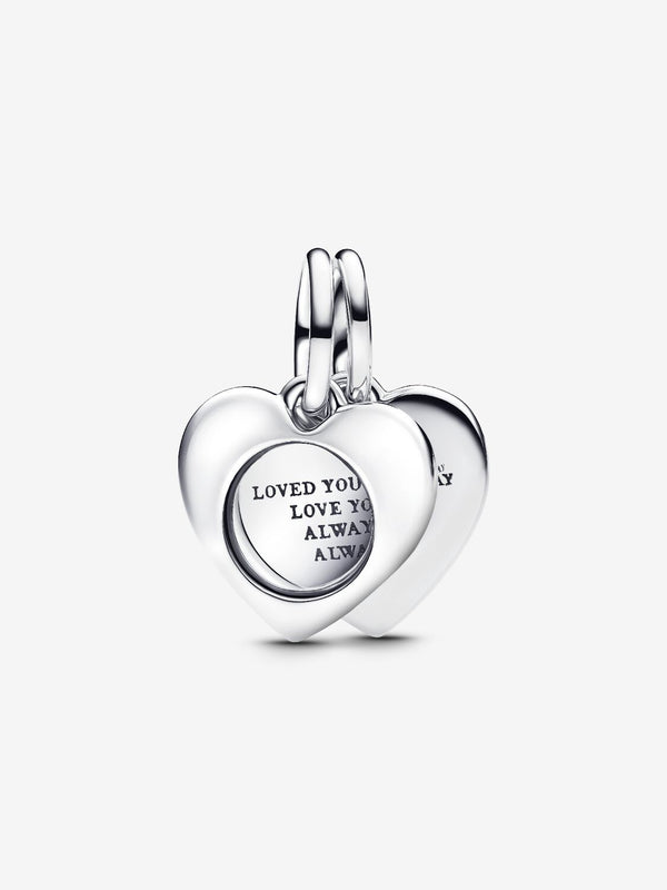 Pandora Charm Pendente Cuore con Lente di Ingrandimento da incidere