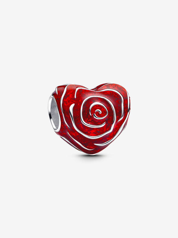 Pandora Charm Cuore di Rosa Rossa