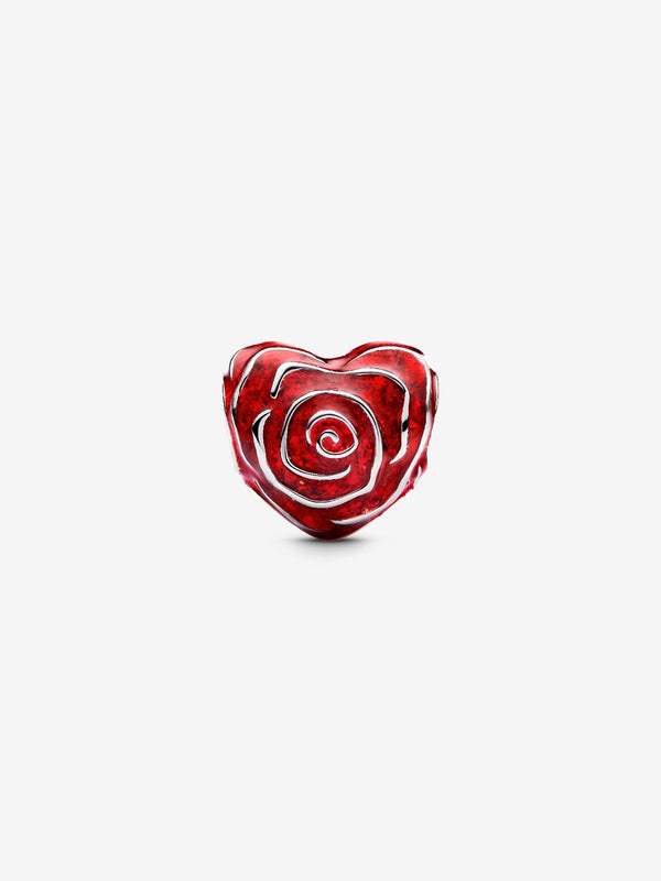 Pandora Charm Cuore di Rosa Rossa