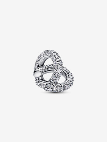 Pandora Charm Cuore Nodo Infinito e Pavè