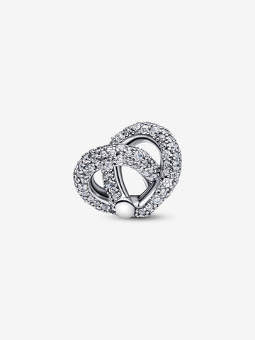 Pandora Charm Cuore Nodo Infinito e Pavè