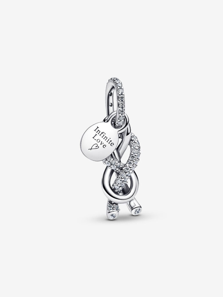 Pandora Charm Pendente Nodo Infinito e Pavè