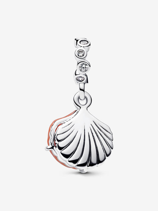 Pandora Charm Pendente Doppio Conchiglia Color Corallo