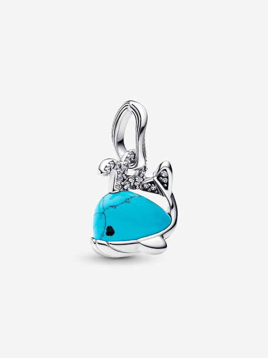 Pandora Charm Pendente Balena Turchese