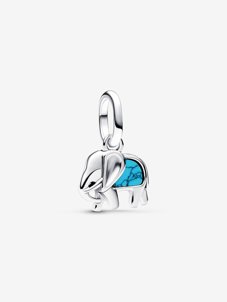 Pandora Charm Mini Pendente Elefante Turchese
