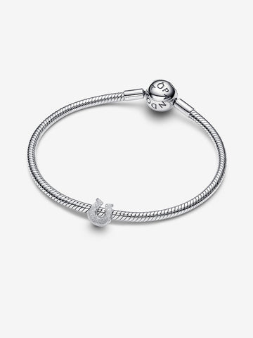 Pandora Mini Charm Ferro di cavallo effetto diamantato