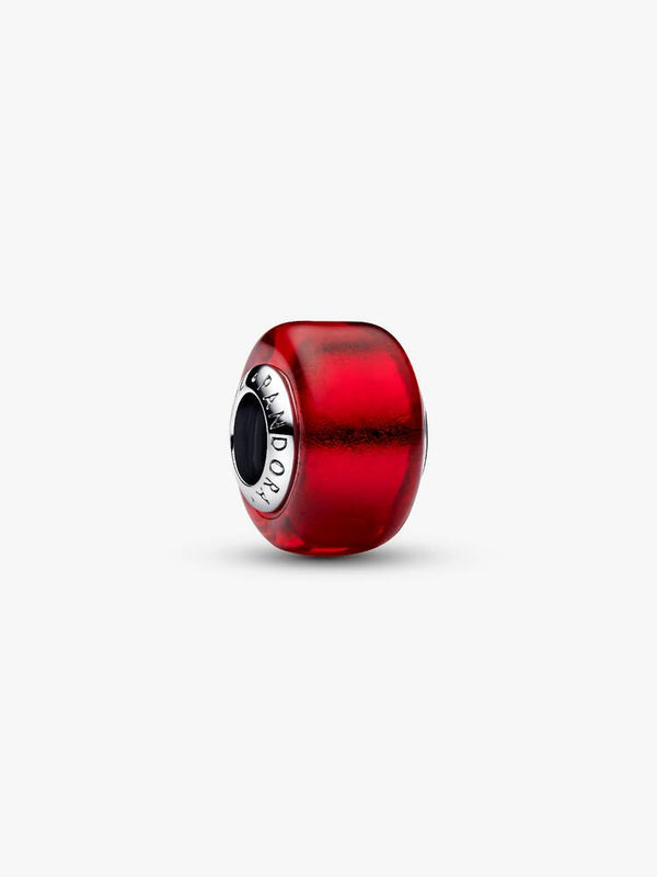 Pandora Charm Mini Vetro di Murano Rosso
