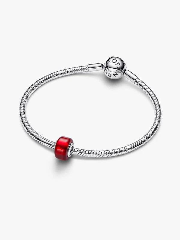 Pandora Charm Mini Vetro di Murano Rosso