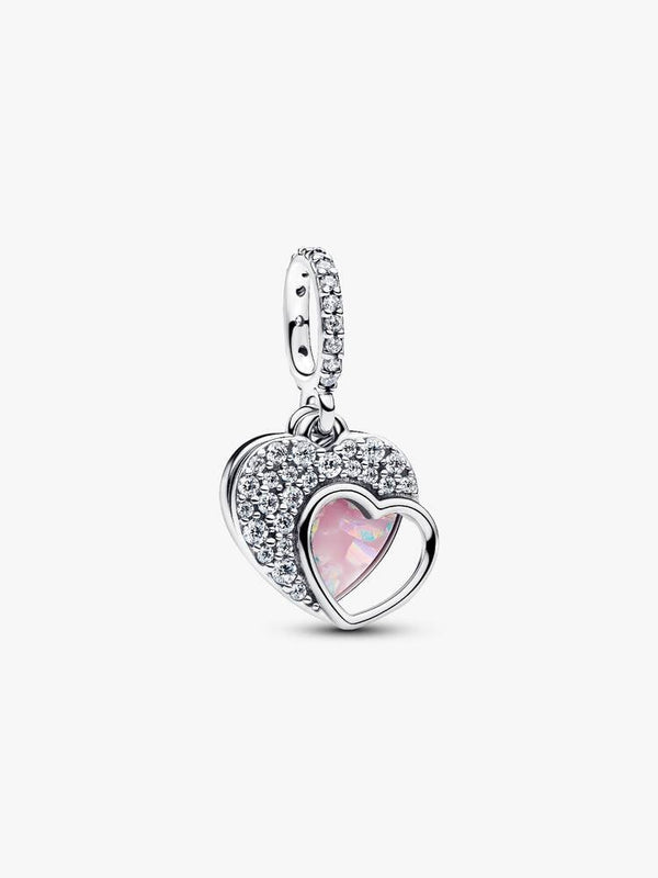 Pandora Charm Pendente Doppio Cuore Mamma Sei Bellissima