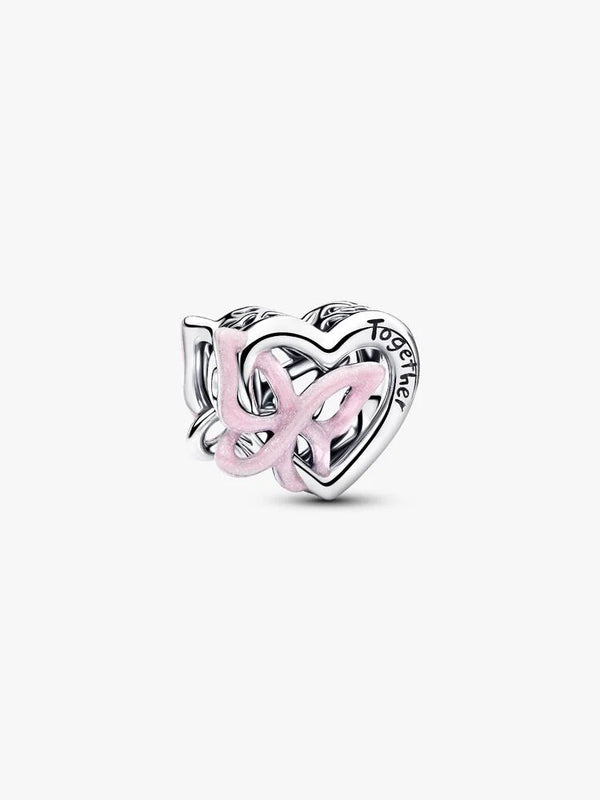 Pandora  Charm Openwork Cuore e Farfalla