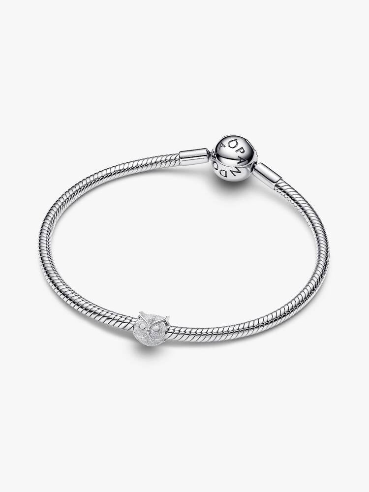 Pandora Mini Charm Gufo effetto diamantato