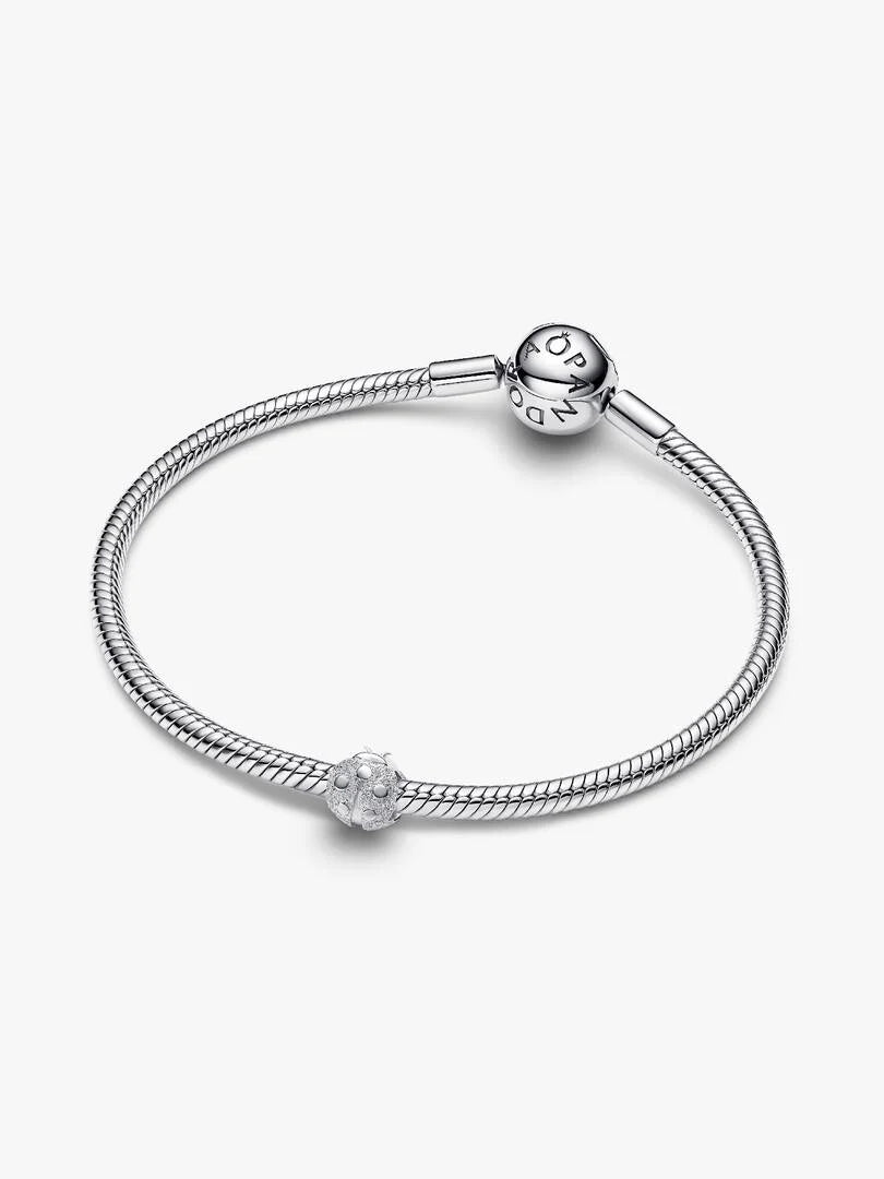 Pandora Mini Charm Coccinella effetto diamantato