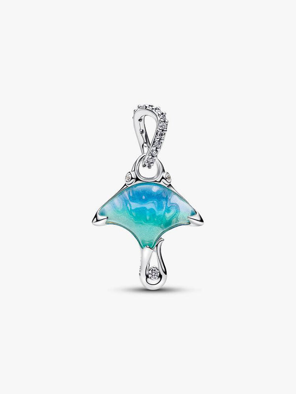 Pandora Charm Pendente Manta Vetro di Murano