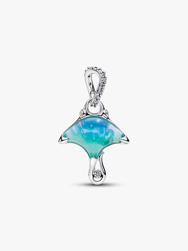 Pandora Charm Pendente Manta Vetro di Murano