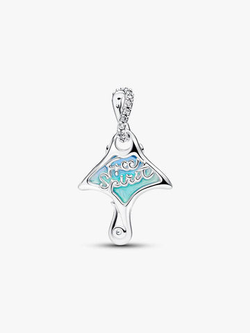 Pandora Charm Pendente Manta Vetro di Murano