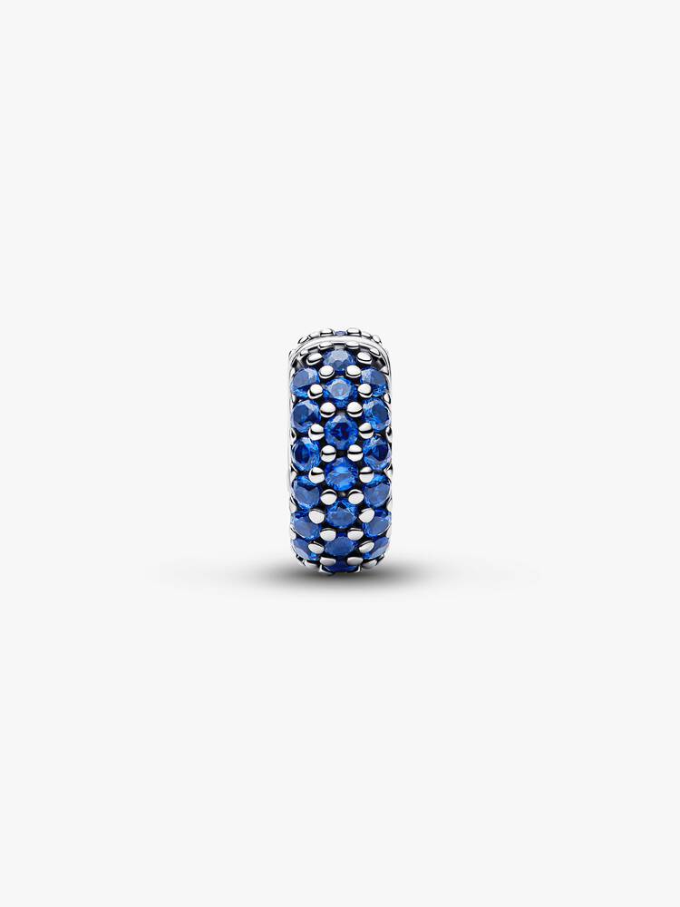 Pandora Clip Pietre Blu Oceano