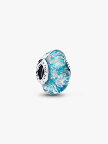 Pandora Charm Vetro di Murano Acqua Cristallina