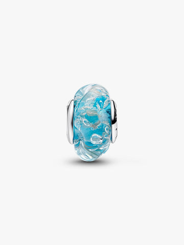 Pandora Charm Vetro di Murano Acqua Cristallina