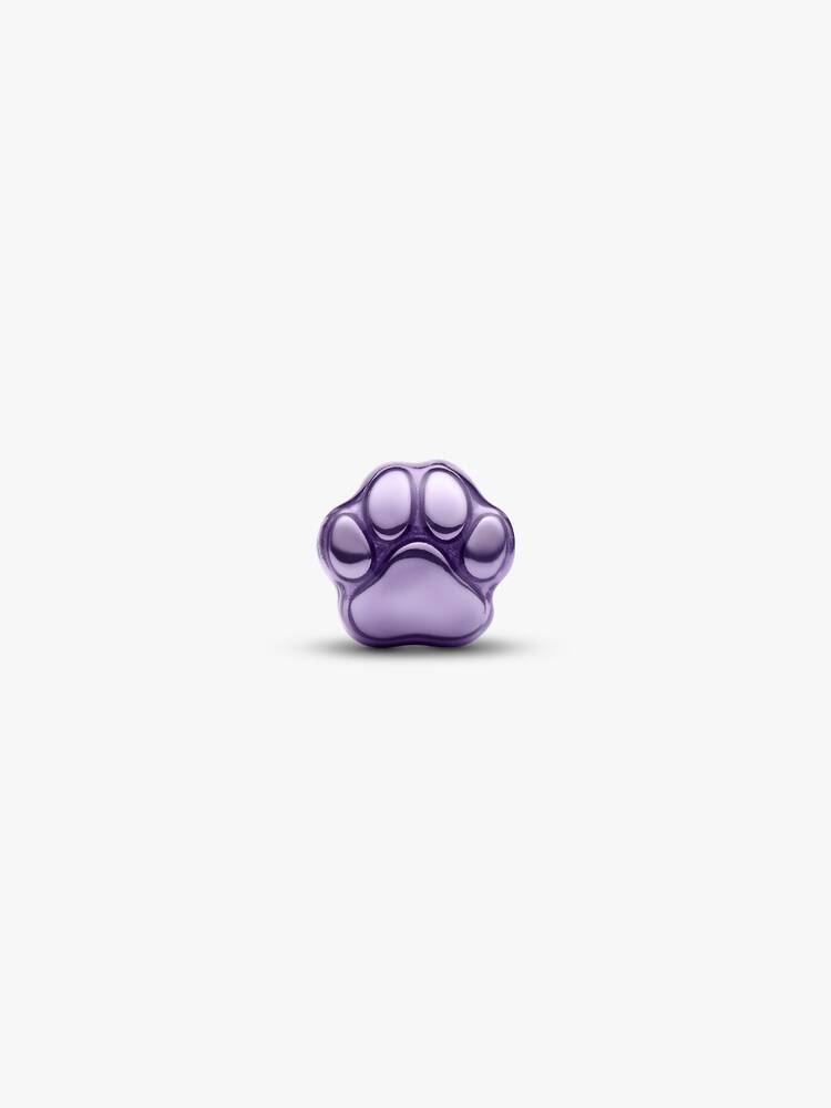 Pandora Mini Charm Zampa effetto metallico viola