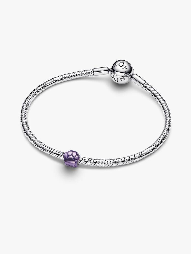 Pandora Mini Charm Zampa effetto metallico viola