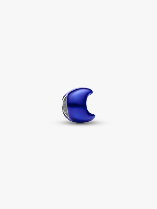 Mini Charm Luna effetto metallico blu