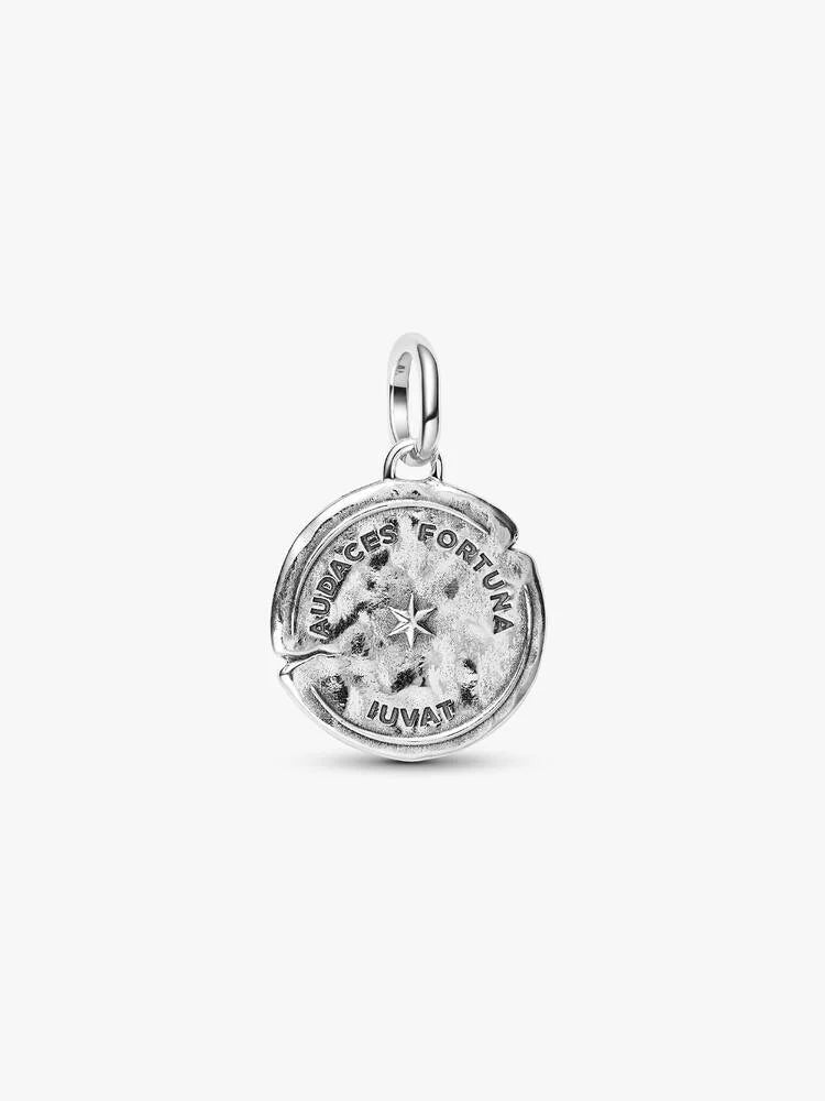 Pandora Charm Medallion Delfino "Audaces Fortuna Iuvat"
