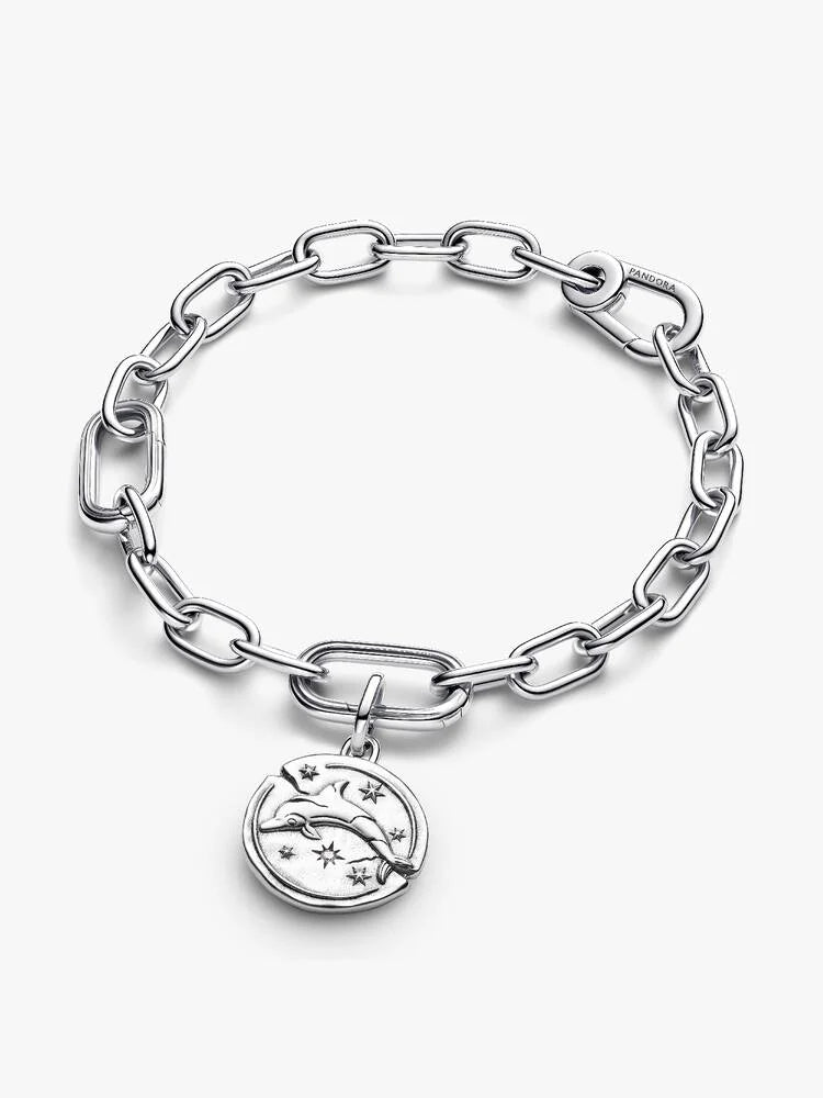 Pandora Charm Medallion Delfino "Audaces Fortuna Iuvat"