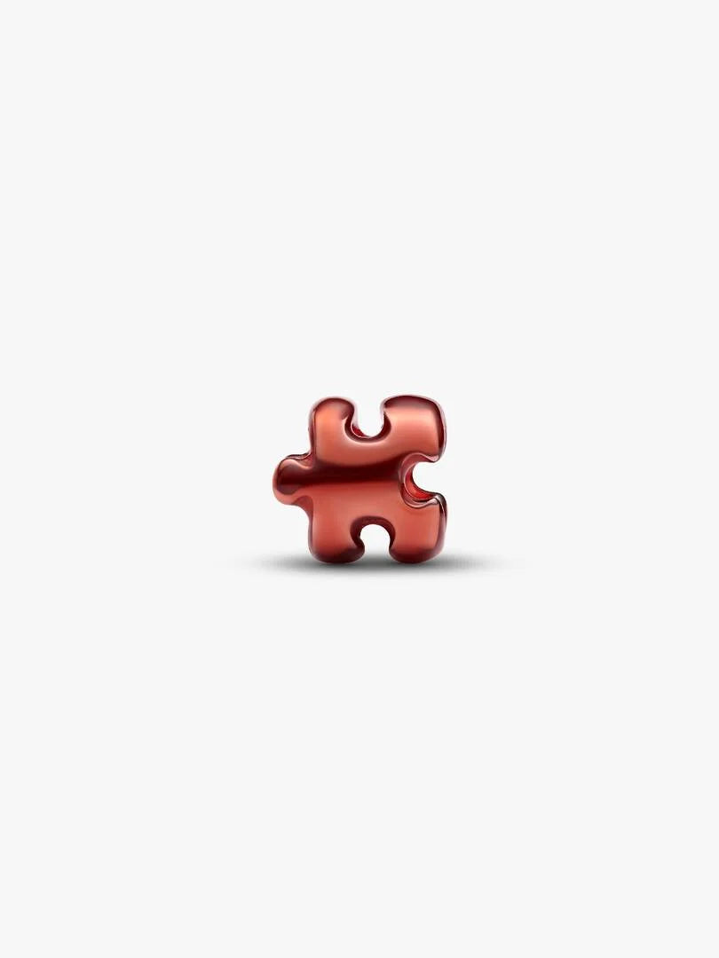 Mini Charm Puzzle effetto metallico arancione