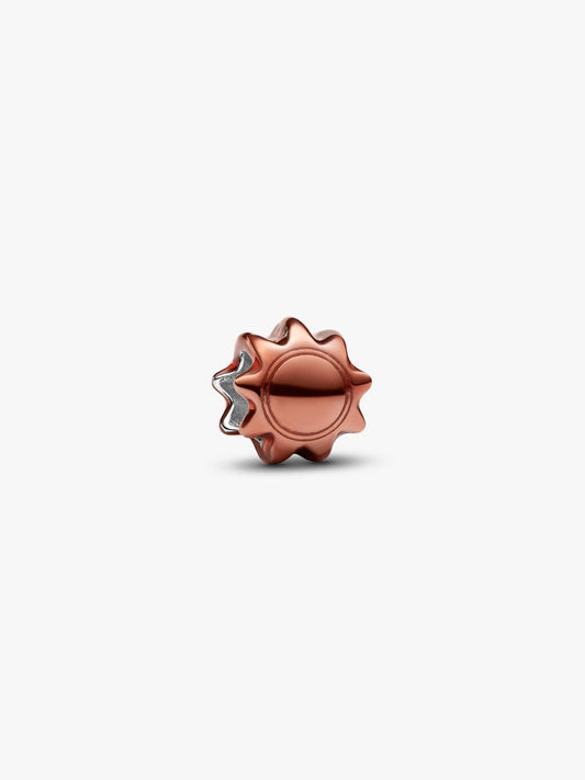 Pandora Mini Charm Sole effetto metallico arancione
