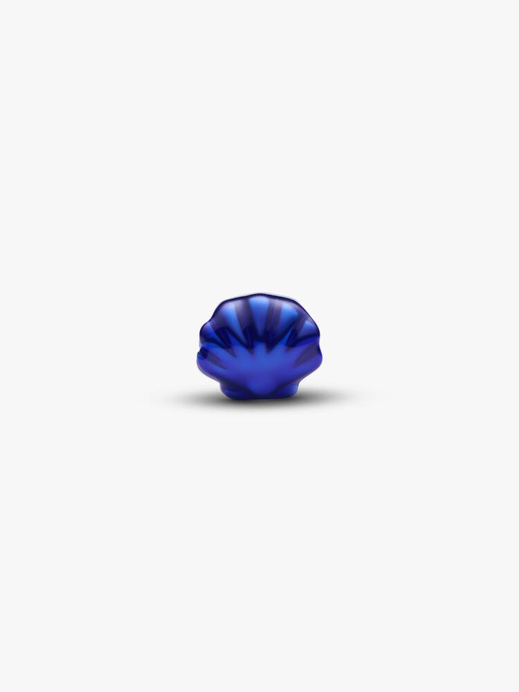 Pandora Mini Charm Conchiglia effetto metallico blu