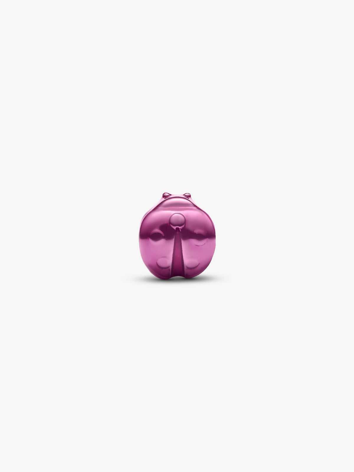 Pandora Mini Charm Coccinella effetto metallico rosa