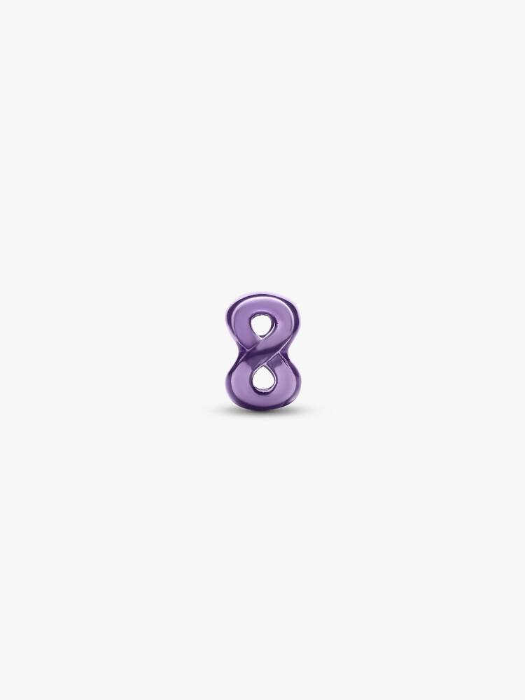 Pandora Mini Charm Infinito effetto metallico viola